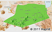 Political 3D Map of L.Cabrera, satellite outside