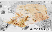 Satellite 3D Map of L.Cabrera, desaturated