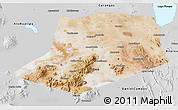 Satellite 3D Map of L.Cabrera, physical outside