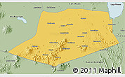 Savanna Style 3D Map of L.Cabrera