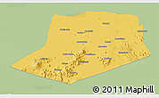 Savanna Style 3D Map of L.Cabrera, single color outside