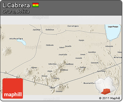 Shaded Relief 3D Map of L.Cabrera