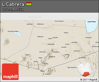 Shaded Relief 3D Map of L.Cabrera