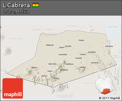 Shaded Relief 3D Map of L.Cabrera, lighten
