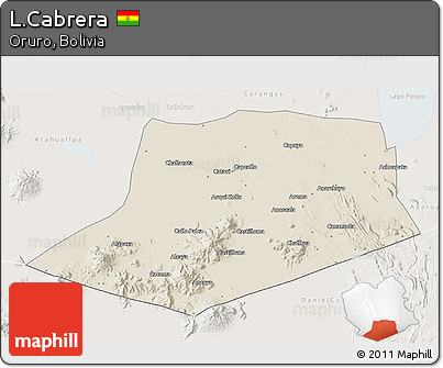 Shaded Relief 3D Map of L.Cabrera, lighten
