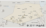 Shaded Relief 3D Map of L.Cabrera, semi-desaturated