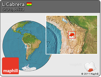Satellite Location Map of L.Cabrera