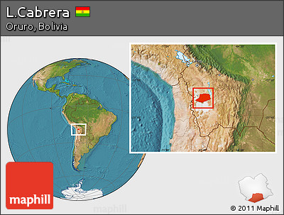 Satellite Location Map of L.Cabrera