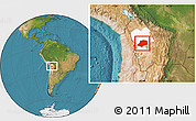 Satellite Location Map of L.Cabrera, highlighted parent region