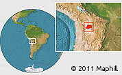Satellite Location Map of L.Cabrera