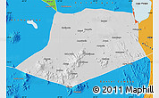 Physical Map of L.Cabrera, political outside