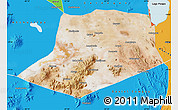 Satellite Map of L.Cabrera, political outside