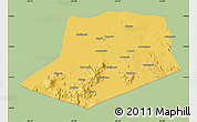 Savanna Style Map of L.Cabrera, single color outside