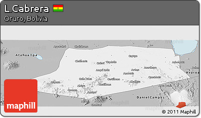 Gray Panoramic Map of L.Cabrera