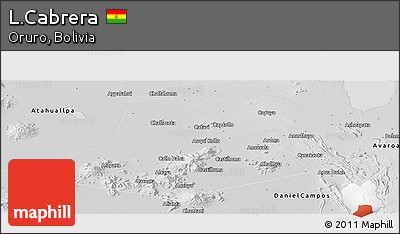 Physical Panoramic Map of L.Cabrera, desaturated