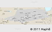 Physical Panoramic Map of L.Cabrera, shaded relief outside
