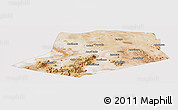 Satellite Panoramic Map of L.Cabrera, cropped outside