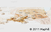Satellite Panoramic Map of L.Cabrera, lighten