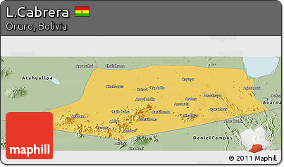 Savanna Style Panoramic Map of L.Cabrera