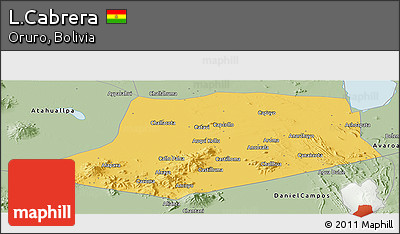 Savanna Style Panoramic Map of L.Cabrera