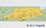 Savanna Style Panoramic Map of L.Cabrera