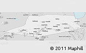 Silver Style Panoramic Map of L.Cabrera