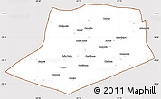 Classic Style Simple Map of L.Cabrera, cropped outside