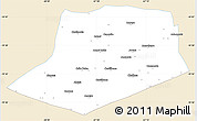 Classic Style Simple Map of L.Cabrera, single color outside