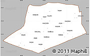Gray Simple Map of L.Cabrera, cropped outside