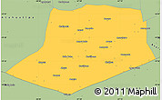 Savanna Style Simple Map of L.Cabrera