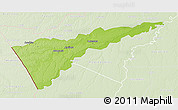 Physical 3D Map of Manuripi, lighten