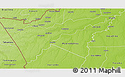 Physical 3D Map of Manuripi