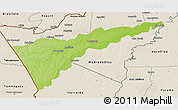 Physical 3D Map of Manuripi, shaded relief outside