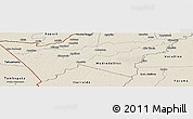 Shaded Relief Panoramic Map of Manuripi