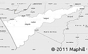 Silver Style Simple Map of Manuripi