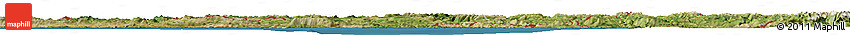 Satellite Horizon Map of Bosnia and Herzegovina