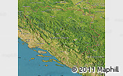 Satellite Map of Bosnia and Herzegovina