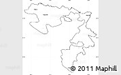 Blank Simple Map of Republika Srpska, cropped outside