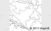 Blank Simple Map of Republika Srpska, no labels