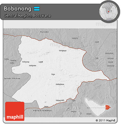 Gray 3D Map of Bobonong
