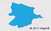 Political 3D Map of Bobonong, cropped outside
