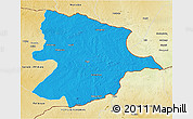 Political 3D Map of Bobonong, physical outside
