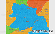 Political 3D Map of Bobonong