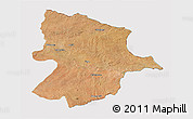 Satellite 3D Map of Bobonong, cropped outside