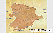 Satellite 3D Map of Bobonong, physical outside
