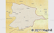 Shaded Relief 3D Map of Bobonong, physical outside