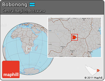 Gray Location Map of Bobonong