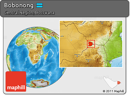 Physical Location Map of Bobonong