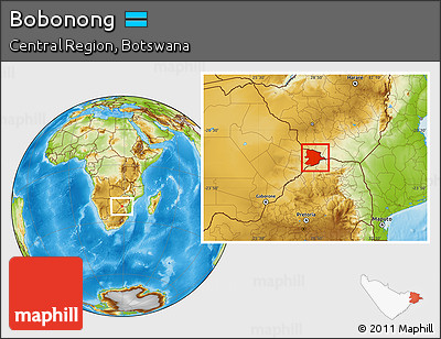 Physical Location Map of Bobonong