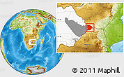 Physical Location Map of Bobonong, highlighted country, highlighted parent region